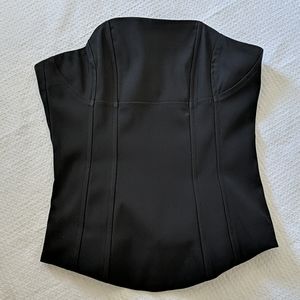 H&M black corset top